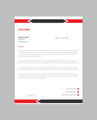 corporate and clean letterhead design for brand identity.