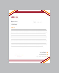 corporate and clean letterhead design for brand identity.