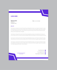 simple and clean letterhead design for business agency.