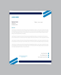 simple and clean letterhead design for business agency.