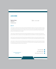 simple and clean letterhead design for business agency.