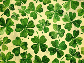 seamless pattern with clover