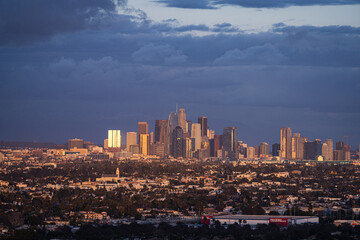 Close-up of Downtown Los Angeles