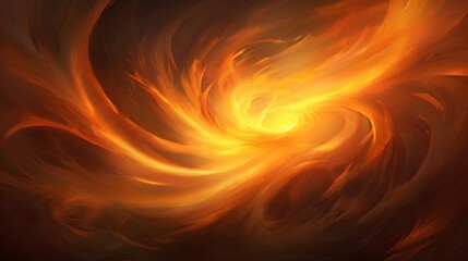 A fiery vortex swirls against a solid background, creating a dynamic and intense visual experience.
