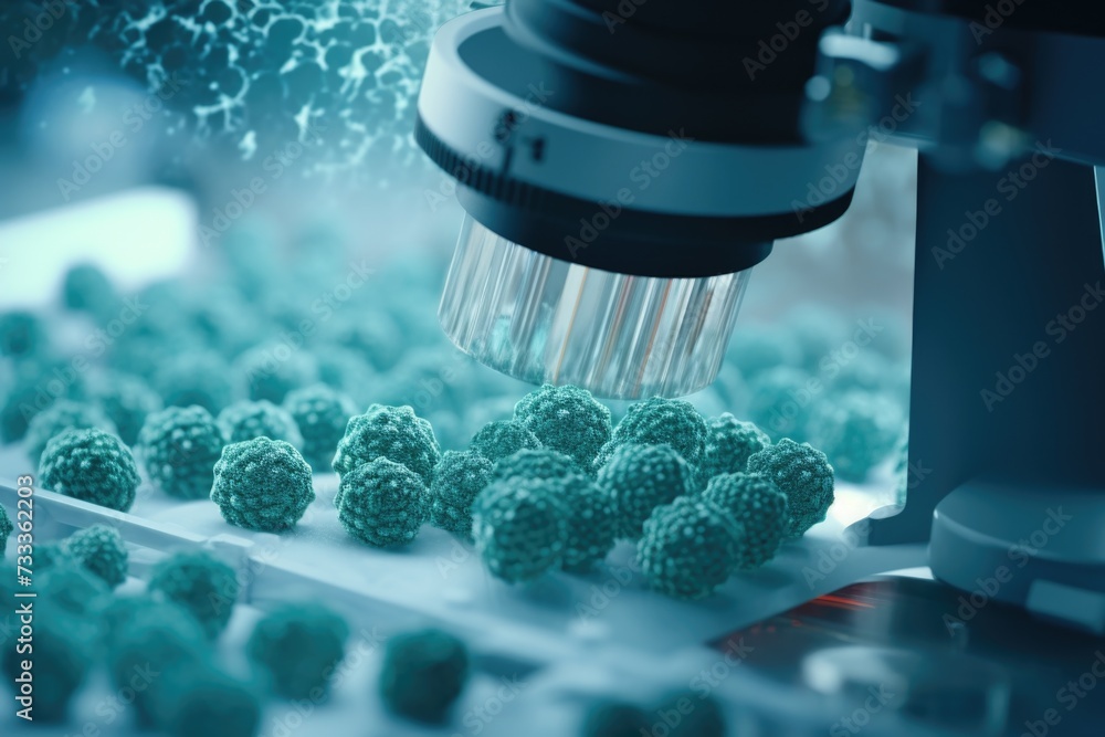 Poster broccoli being processed on a machine in a factory. suitable for illustrating the industrial product