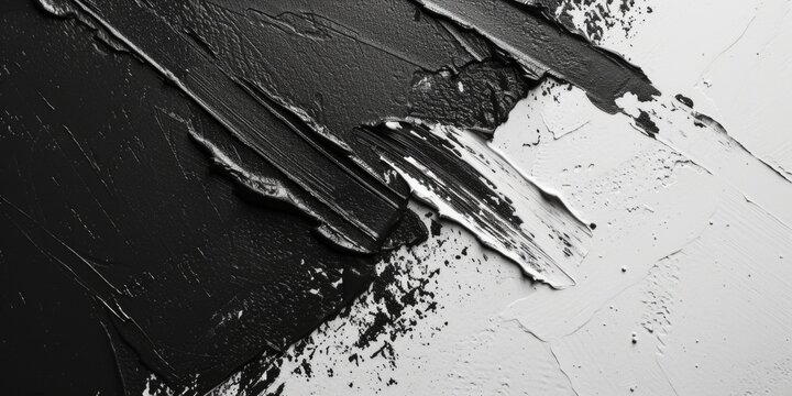 A black and white photo capturing paint on a wall. Versatile image for various design projects