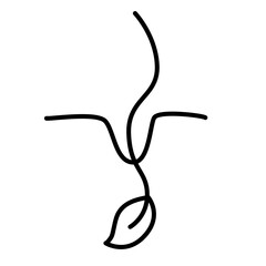 Bio organic leaf icon.