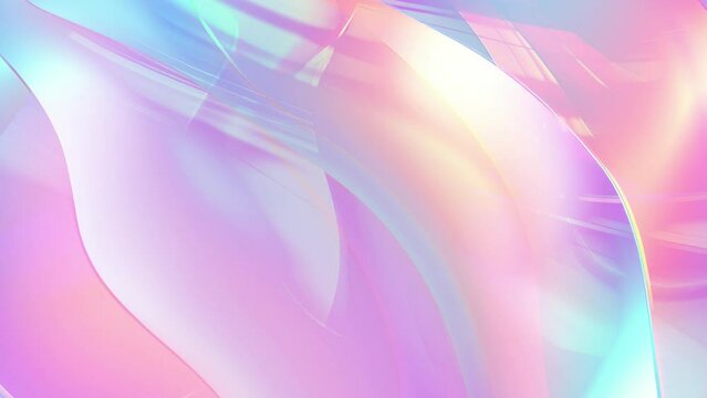 Pastel-colored animated waves. Dynamic iridescent bright background. Abstract romantic backdrop. 59,94fps