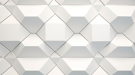 A wall made up of white and gray cubes. Perfect for modern and minimalist designs