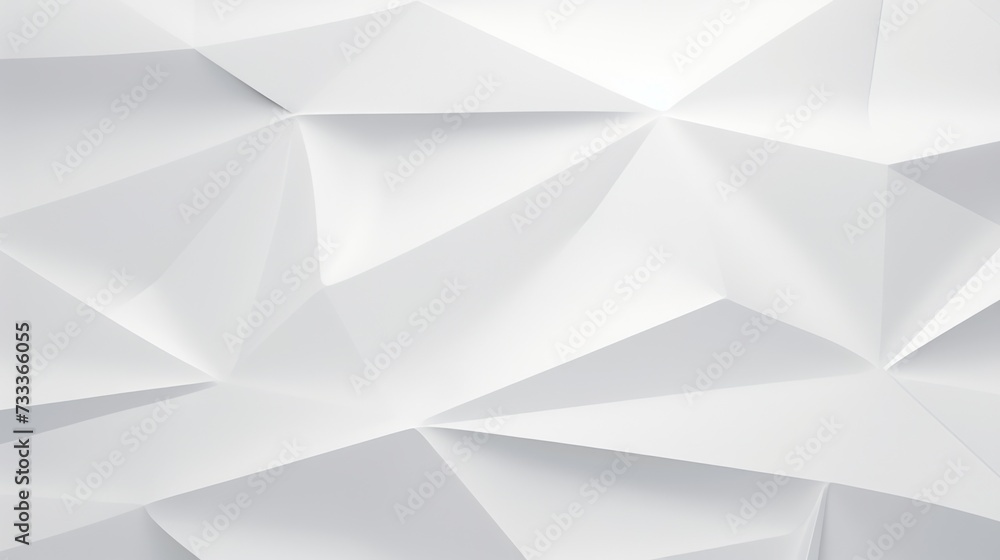 Poster A white background featuring paper triangles arranged in an abstract pattern. Perfect for adding a modern touch to any design project