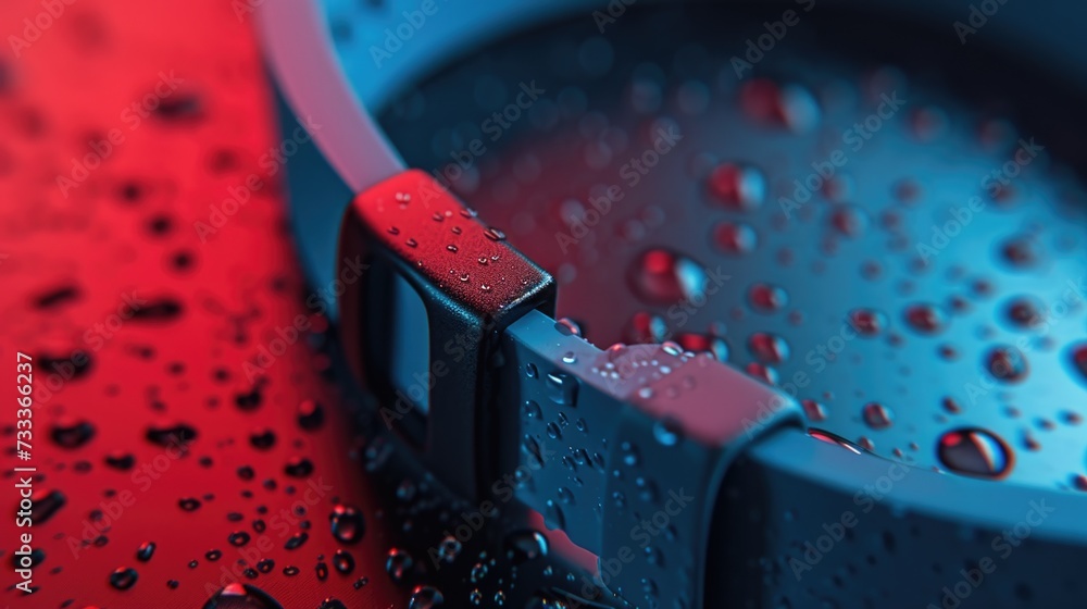 Poster headphones sitting on top of a vibrant red surface. versatile image suitable for various purposes