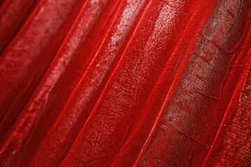 Close-up view of a vibrant red fabric. Perfect for adding a pop of color to any design project