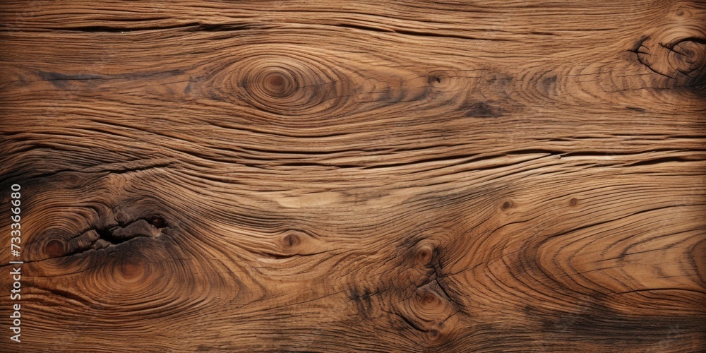 Poster Close up view of a piece of wood. This image can be used to showcase the texture and patterns of wood. Ideal for backgrounds, interior design, or woodworking projects