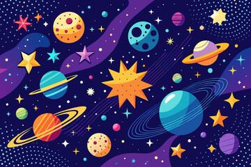 A breathtaking celestial scene, envisioning the cosmos filled with countless stars, Generative AI.

