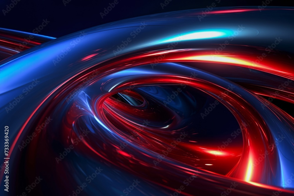 Poster abstract background in red and blue. generative ai.