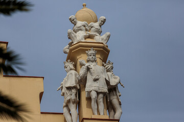 Fototapeta na wymiar historical monuments of the city of malaga in spain