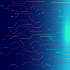 abstract background with circuit
