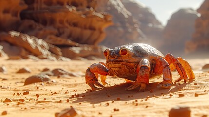 Possible form of life on the planet Mars. Generative AI