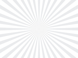 sun Ray light. Sunburst background. Radial circle line. Pattern starburst. Comic beam lines. Sun effect rays. Abstract firework. Concentration stripe. Cartoons lightning style. Vector illustration