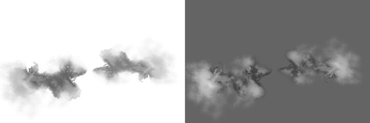 White color fog png. Fog isolated on transparent background. Fog cloud smoke effect. Realistic fog cloud smoke mist texture.	