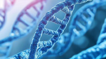 blue dna helix background
