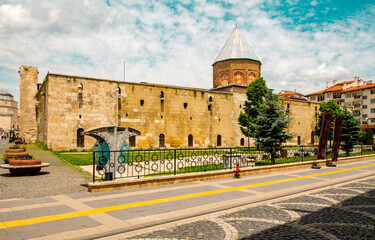Cifte Minareli Medrese (Double Minaret Thelogical Schools). The structure is located at the city...