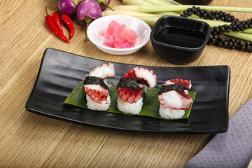 Japanese cuisine - sushi with octopus