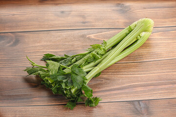 Vegan cuisine - celery stems with leaf