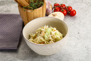 Dietary tasty Cole slaw salad