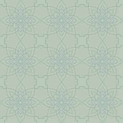 Elegant geometric floral pattern