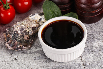 Asian Oyster sauce in the bowl