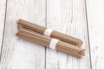 Asian aw soba bukwheat noodle