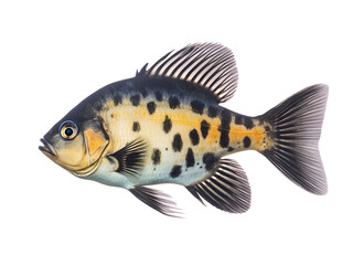Archerfish on white background - Generative AI