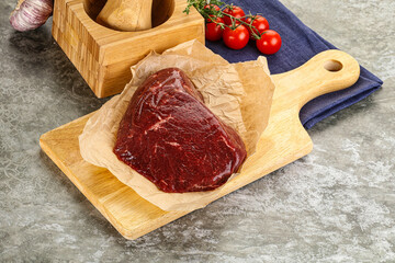 Raw beef shouler for cooking