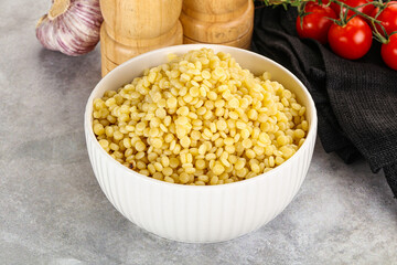 Organic wheat pasta - boiled ptitim