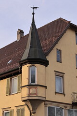 Historisches Gebäude in der Altstadt von Sulz am Neckar im Schwarzwald	