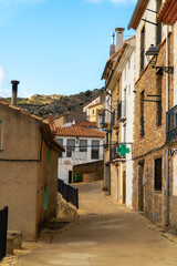 Streets in the old town, in Xodos, Comunidad Valenciana, Castellón province, Spain.