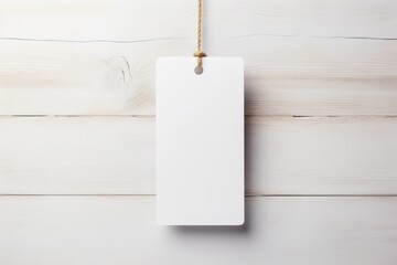White paper tag held in hand. blank Space For Text, Blank space for text or logo, Ai generated