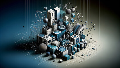 Dynamic STEM Education: Geometric Minimalism meets Digital Disintegration