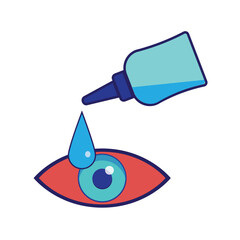 eye drops icon vector illustration design template