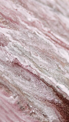 Glitter fluid background. Ink flow. Sparkling mix. Pink brown white color shimmering paint blend stream motion on surface in abstract captivating fantasy art.