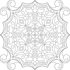 Fototapeta premium Mandala. Coloring book. Vector illustration. 