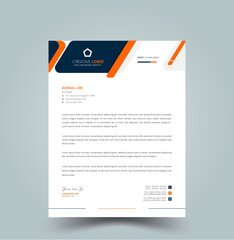 Modern Corporate Letterhead Template, Business
 style letterhead template design for project with standard sizes.