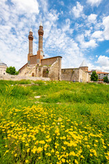 Cifte Minareli Medrese (Double Minaret Thelogical Schools). The structure is located at the city...