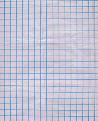 real high res scan of white thick paper surface with soft blue grid texture, cool retro paper overlay.