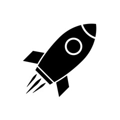 Rocket icon. Vector illustration isolated on white background