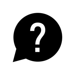 Question Mark Icon in Bubble. Vector illustration