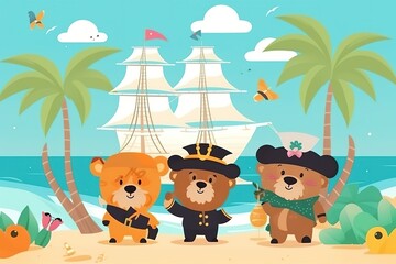 Obraz premium Happy Father's Day Concept. Happy Father's Day Theme. Happy Father's Day Backround.