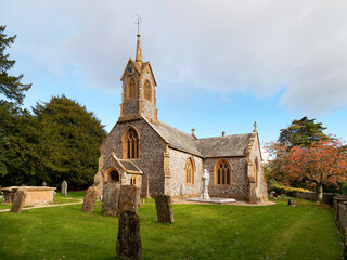 The Church of St Thomas in Somerset, England was built in the 14th century and rebuilt in 1868