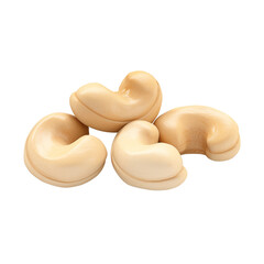 Cashew nuts isolated on transparent background, png